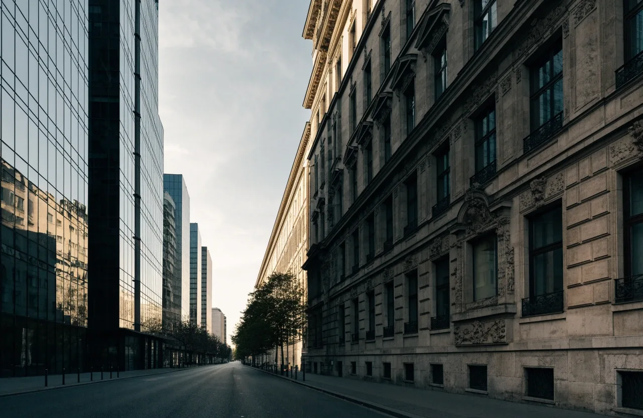 Altstadt von München mit Frauenkirche im Morgenlicht