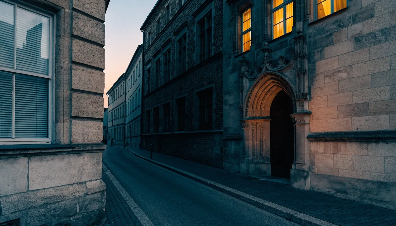 Münchner Dächer und Kirchtürme im Abendlicht
