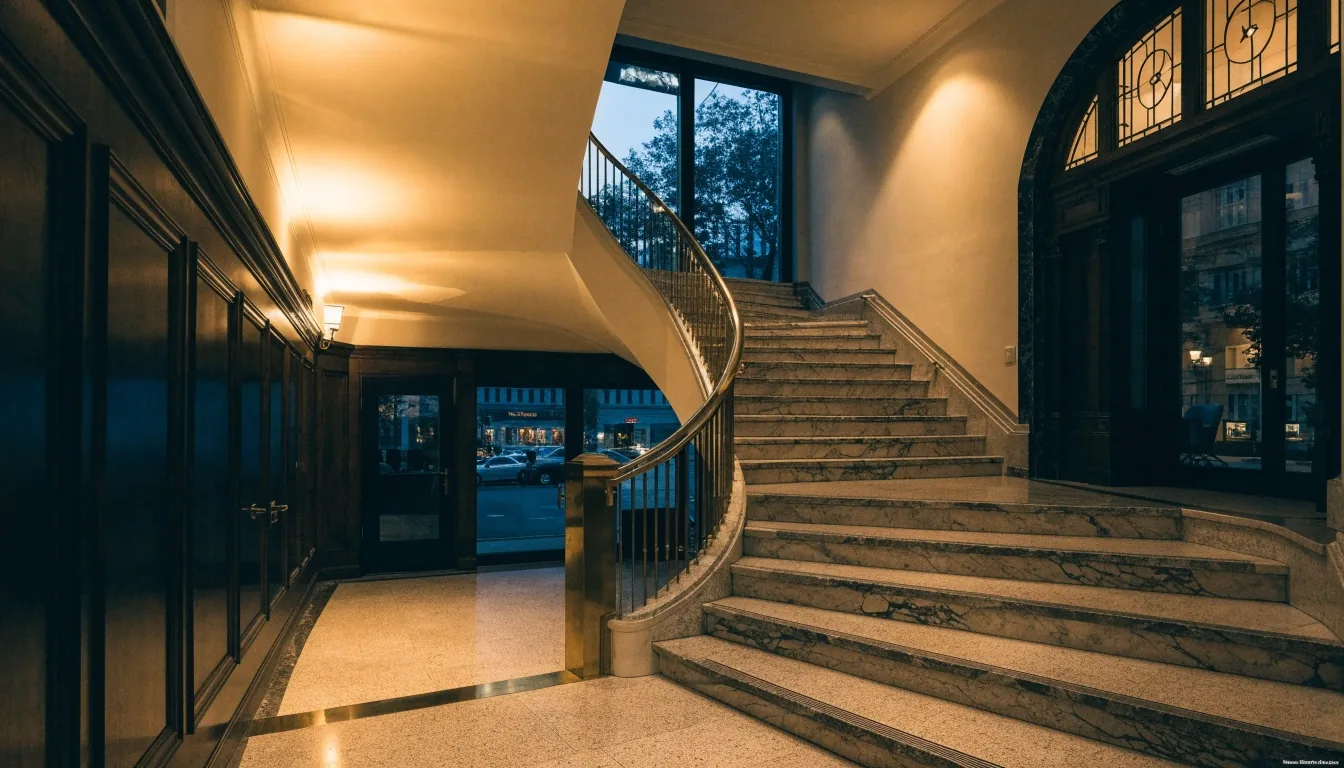 Stammsitz von CapSolutions in München in der Abenddämmerung